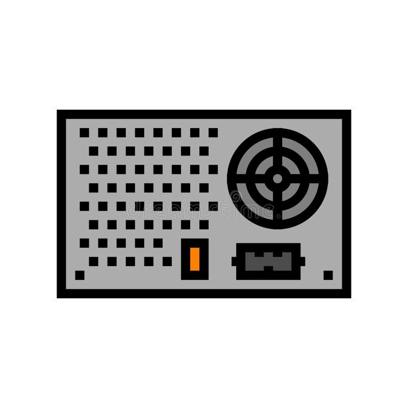 Power supply electrical engineer color icon vector illustration vector illustration
