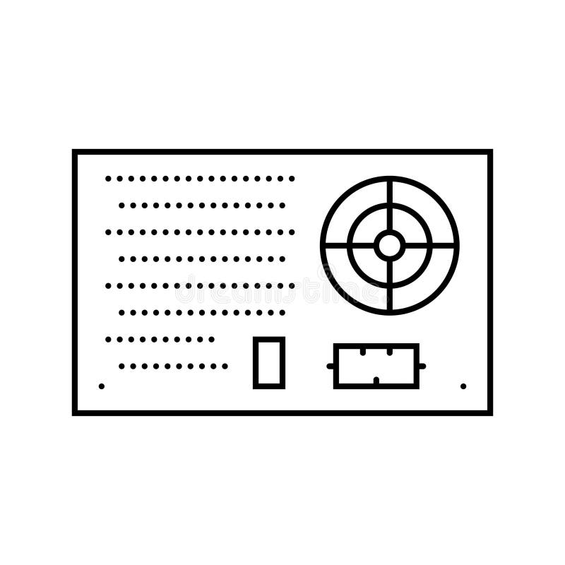 Power supply electrical engineer line icon vector illustration vector illustration