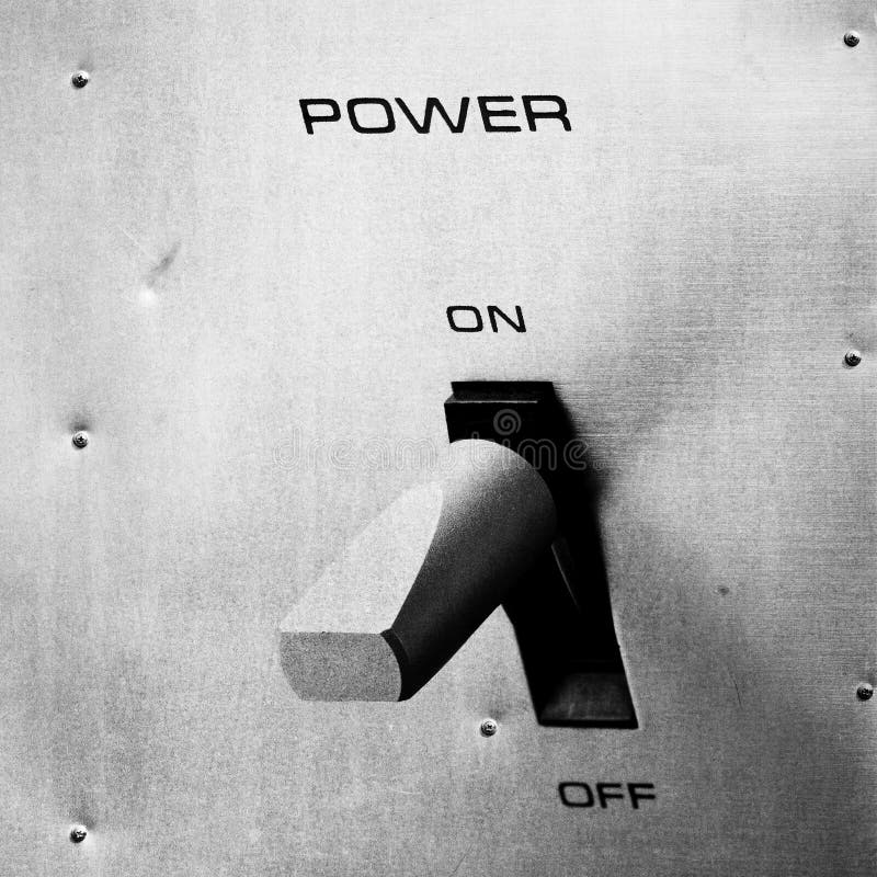 Power Switch on Metal Panel Stock Photo Image of switch, power 33937242