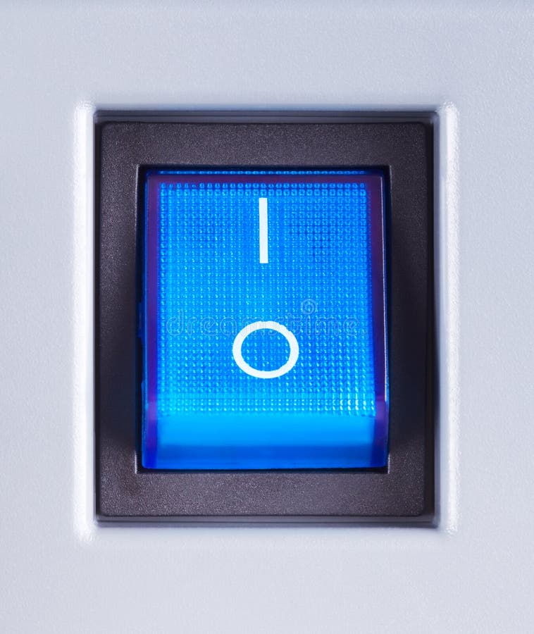 Switch Turned On Next To Illuminated White Cloudshaped Lamp Attached