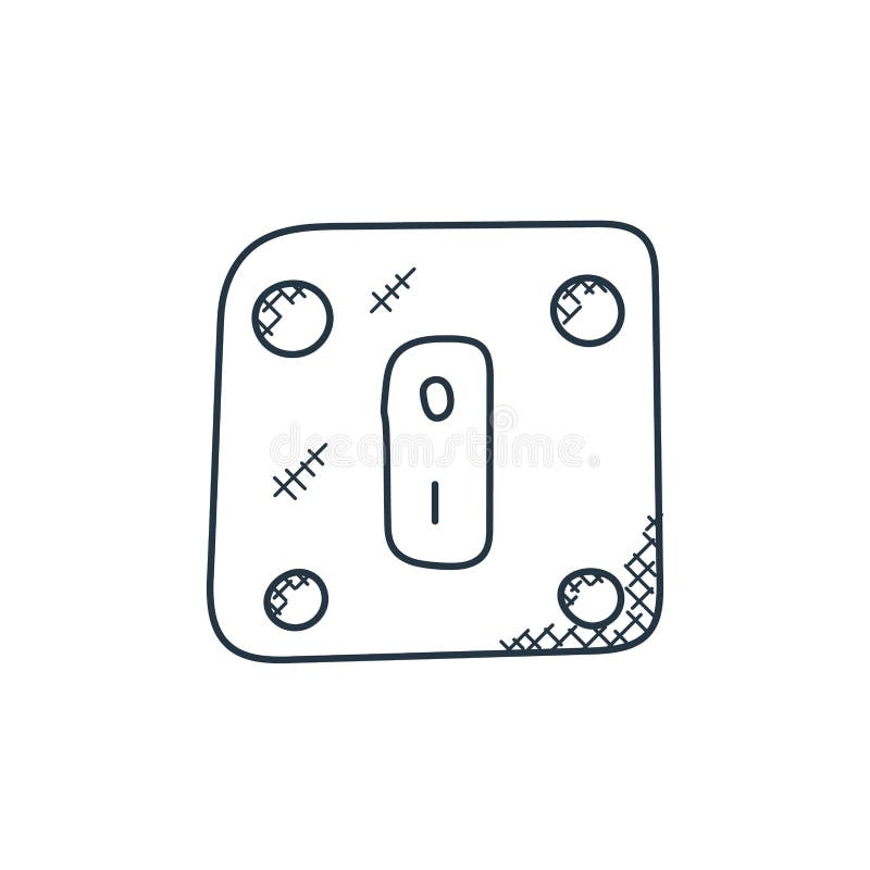 Thin Line Power Switch Icon Stock Illustrations 2,530 Thin Line Power