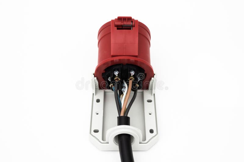 The Power Threephase Socket Stock Photo Image of energy, phase 84489952