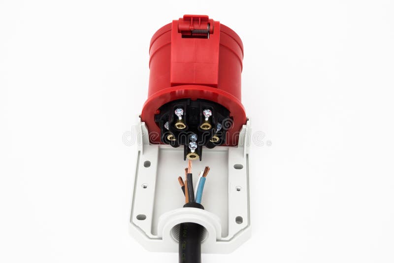 The Power Threephase Socket Stock Image Image of electric, product 84502421