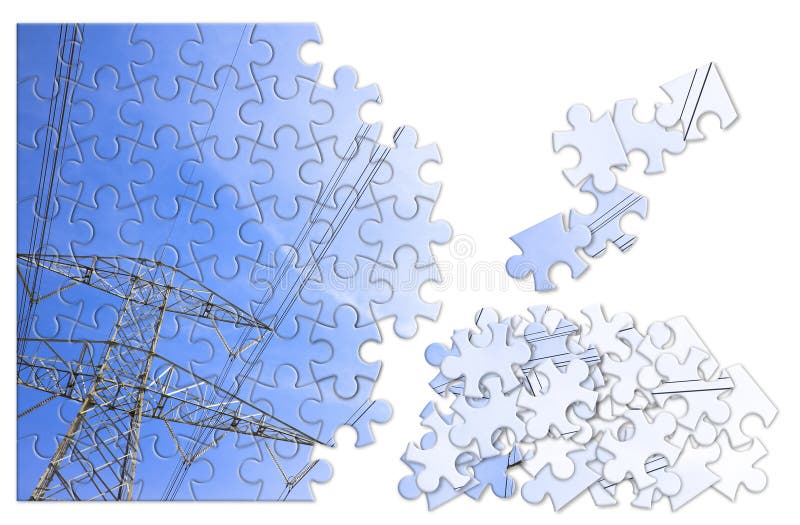 Power Tower and Transmission Lines Concept Image in Jigsaw Puzzle