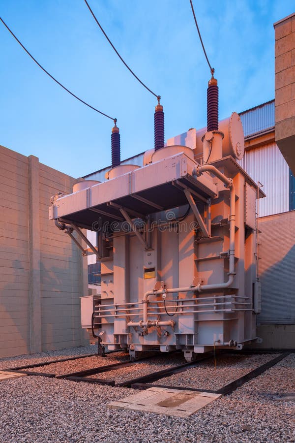 Power Transformers in a Substation Stock Image Image of close