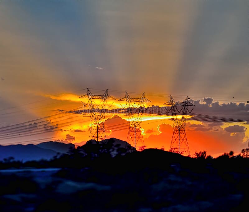 A Power Trip stock photo. Image of beautiful, powerlines 82500106