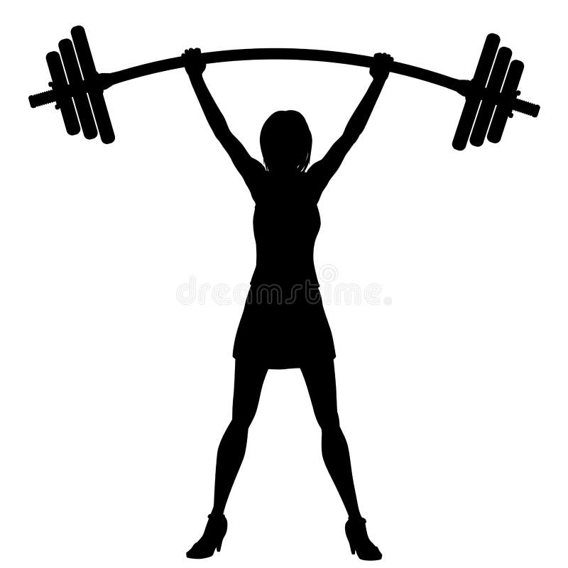 Download Power of woman stock vector. Illustration of weight ...