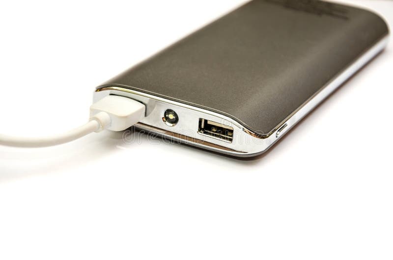 PowerBank op een witte achtergrond royalty-vrije stock foto PowerBank op een witte achtergrond royalty-vrije stock foto