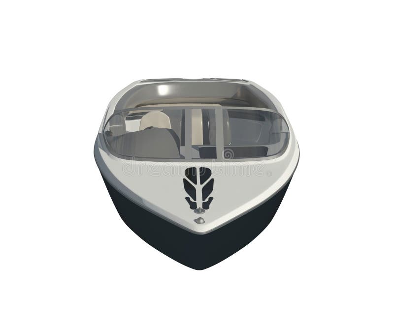 Powerboat isolado na ilustração branca do fundo 3d ilustração do vetor Powerboat isolado na ilustração branca do fundo 3d ilustração do vetor
