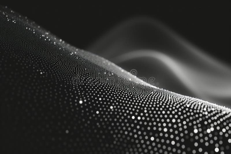 A powerful and breathtaking black and white photo capturing the intensity of a crashing wave on the shore, A multitude of small royalty free illustration