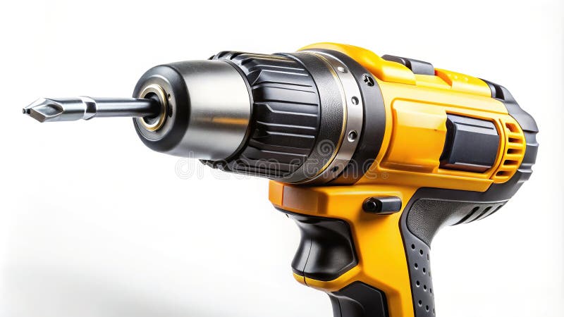 ProfessionalGrade Electric Screwdriver and Battery Drill IndustrialStrength Power Tool for Construction Repair and DIY royalty free illustration