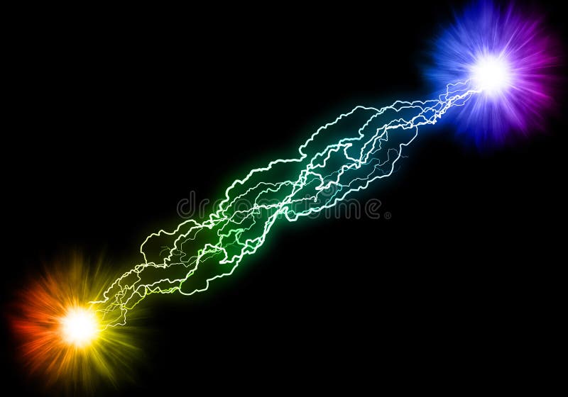 Powerful Electrical Discharge, Lightning Strike Impact on Black