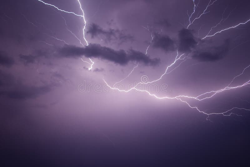 Powerful Lightning Bolt royalty free stock photography