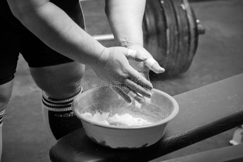Powerlifter hands stock photography Powerlifter hands stock photography