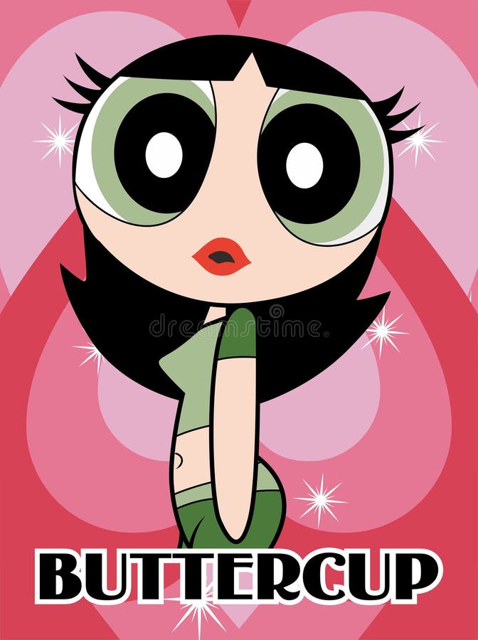 Powerpuf BUTTERCUP Sticker Templates Editorial Photo Illustration of Powerpuf BUTTERCUP Sticker Templates Editorial Photo Illustration of
