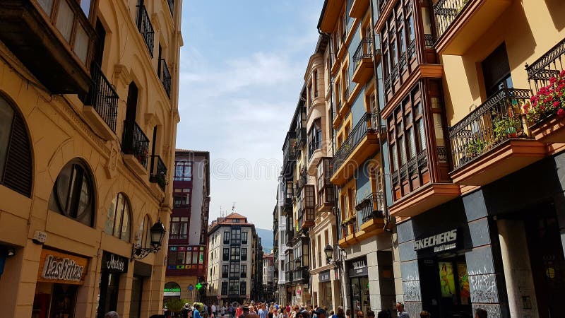 Powierzchowność Casco Viejo, Bilbao, Hiszpania