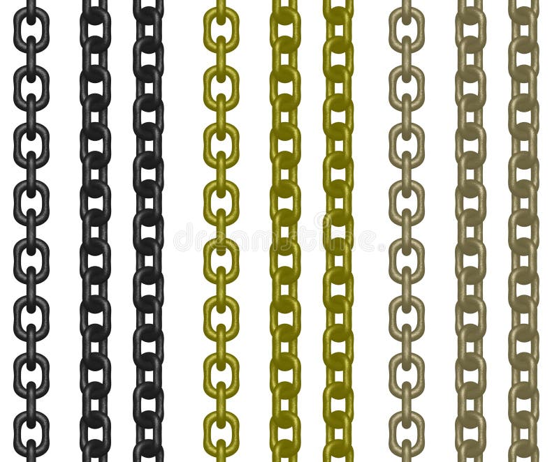 Powiesić chains ilustracja wektor