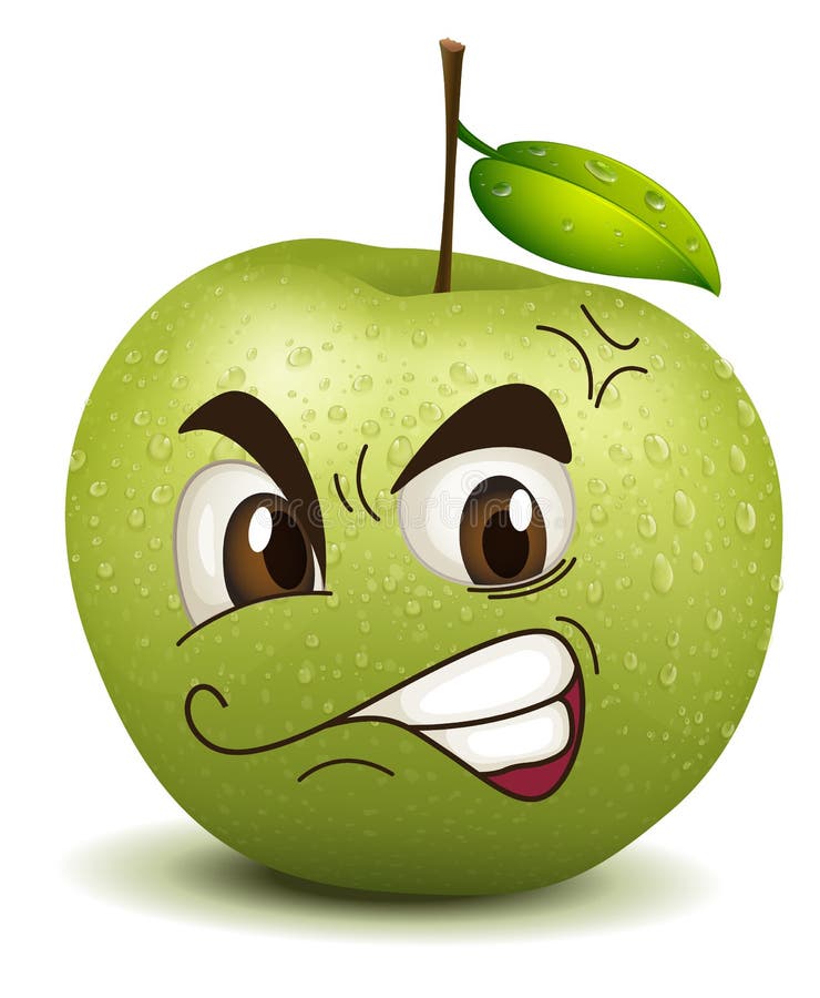 Pozazdroszczenia jabłka smiley ilustracji Pozazdroszczenia jabłka smiley ilustracji
