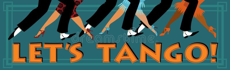 pozwalać s tango ilustracji pozwalać s tango ilustracji