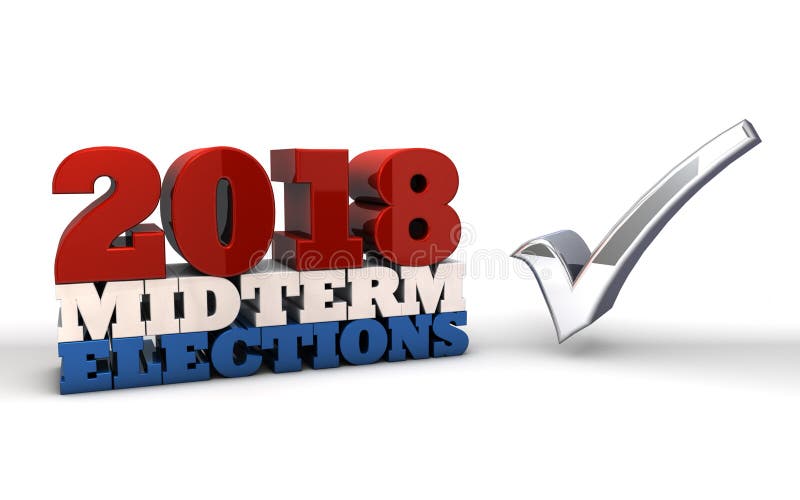 2018 połowa semestru wybory ilustracja wektor 2018 połowa semestru wybory ilustracja wektor