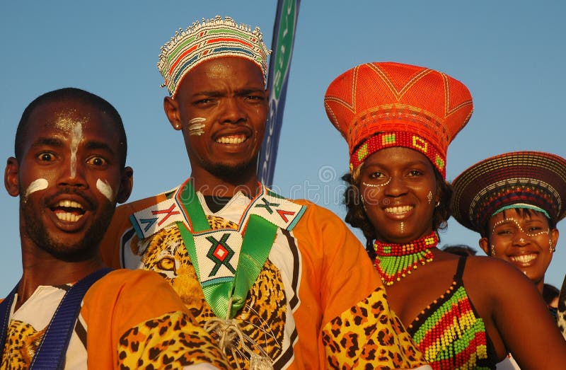 Południe - afrykańscy tradycyjni ludzie