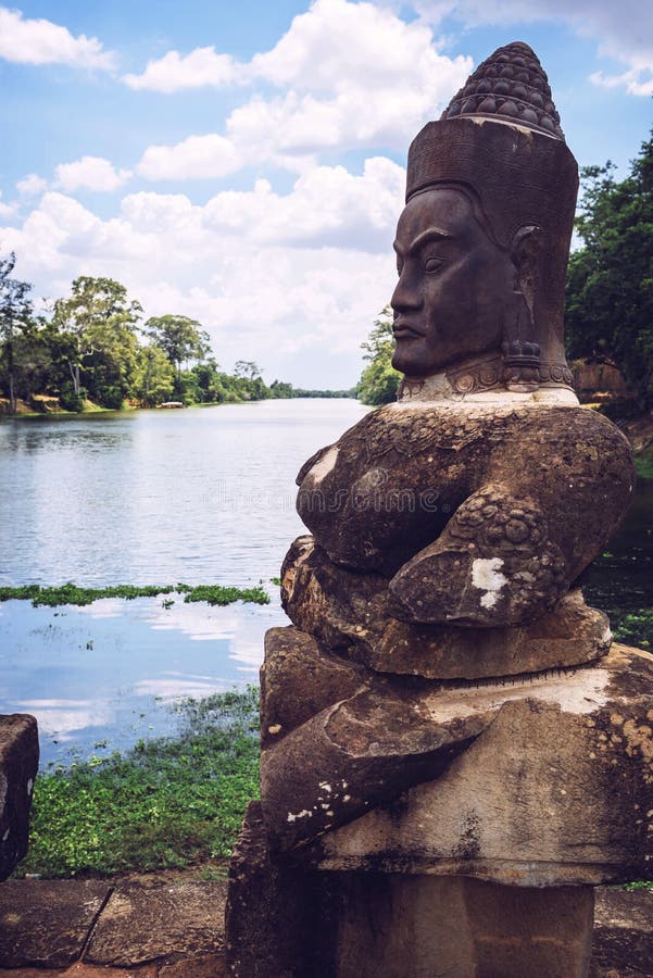 Południe zakazują Angkor Thom w Kambodża fotografia stock Południe zakazują Angkor Thom w Kambodża fotografia stock