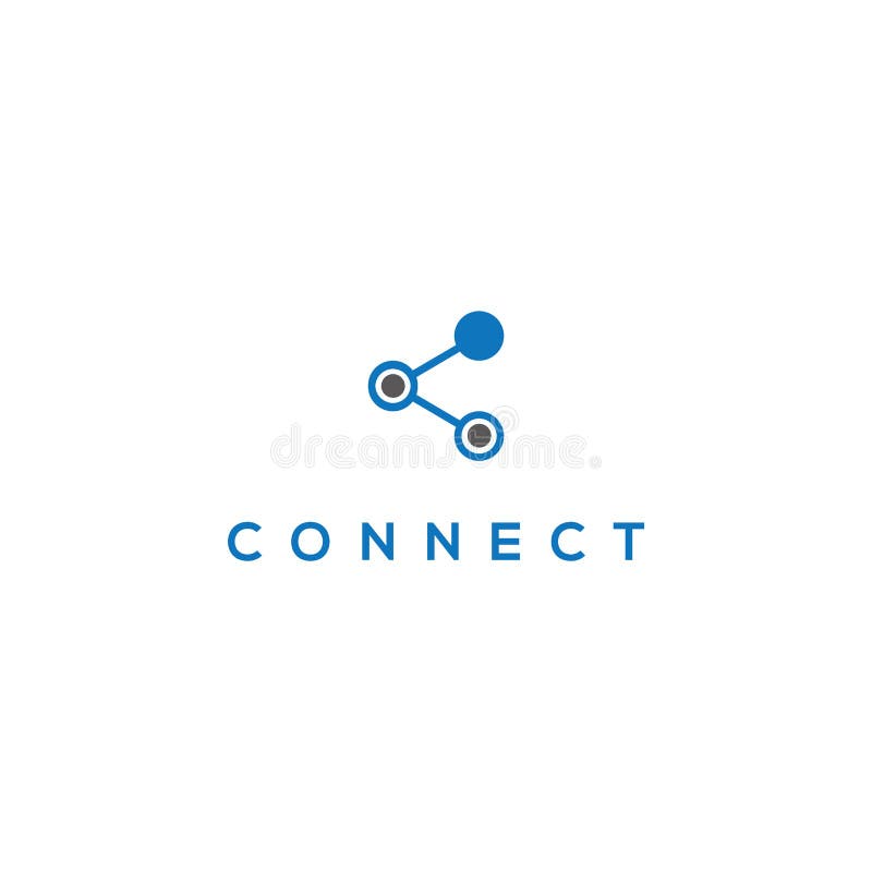 Połącz projekt wektora komunikacji w relacji technologicznej Ikona wektora połączeń