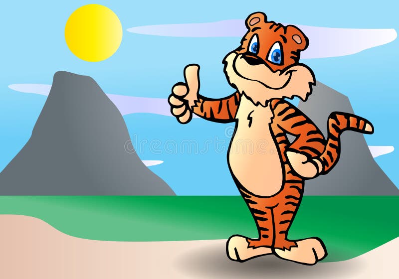 Certyfikacja tygrysa ilustracji