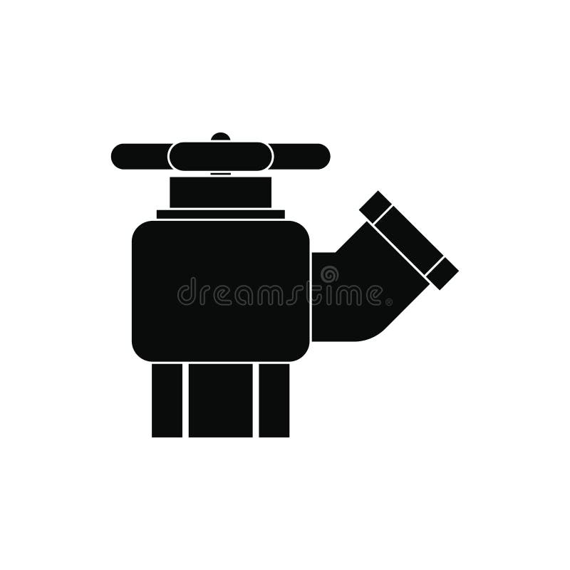 Pożarniczy hydrant z klapy ikoną ilustracja wektor Pożarniczy hydrant z klapy ikoną ilustracja wektor