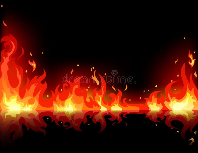 Pożarniczy płomień ilustracja wektor