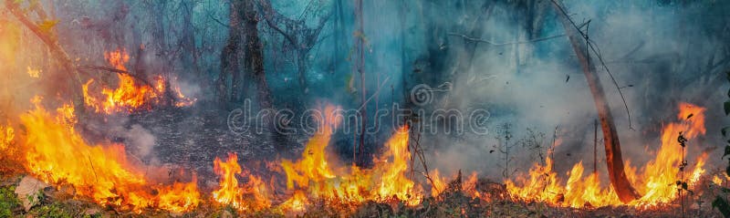 Pożary lasów w dorzeczu Kongo, Afryka Środkowa