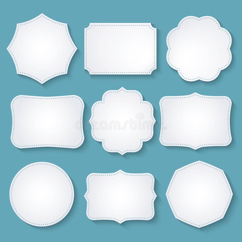 PPaper decorative frames stock illustration PPaper decorative frames stock illustration