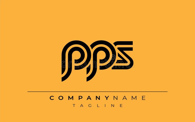 PPS Creative Unique Modern Letter Logo Design. Stylized logo featuring a unique letter design, presenting abstract minimalist aesthetics and modern appeal. Pps vector vectors