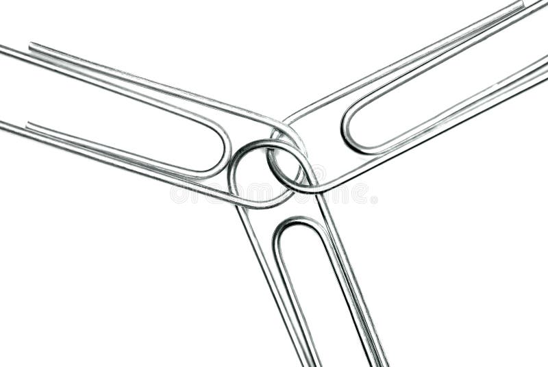 Prac zespołowych Paperclips zdjęcie stock Prac zespołowych Paperclips zdjęcie stock