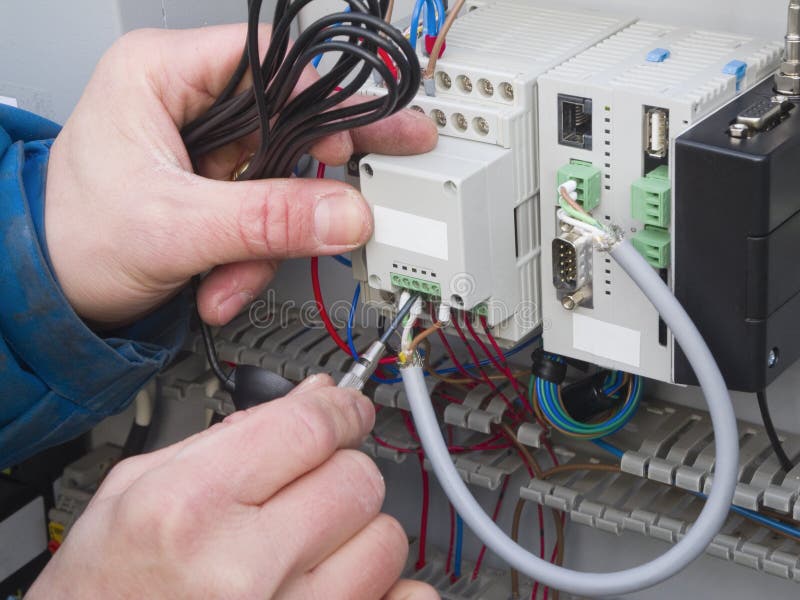 Praca dla elektryka obraz stock Praca dla elektryka obraz stock