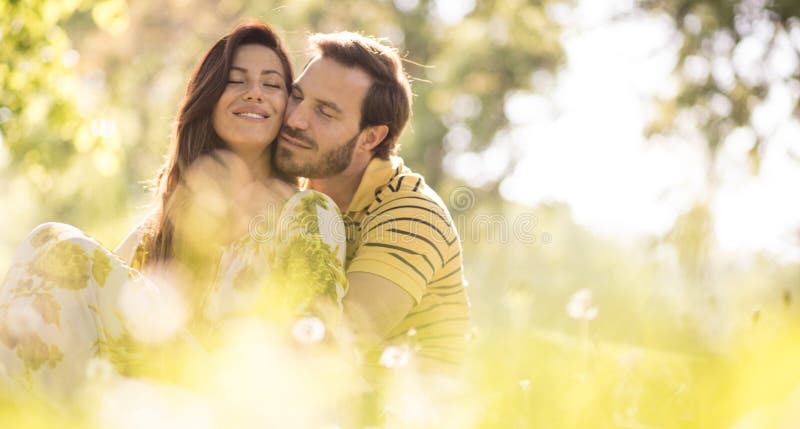 Prachtig gevoel van liefde stock foto