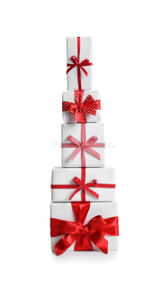 Prachtig verpakte giftdozen royalty-vrije stock afbeelding Prachtig verpakte giftdozen royalty-vrije stock afbeelding