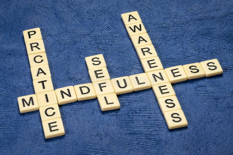 Practice mindfulness and self awareness crossword