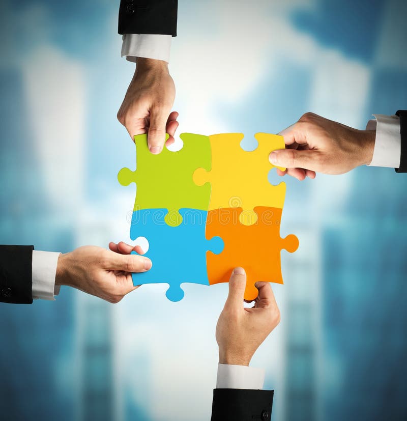 Pracy zespołowej i partnerstwa pojęcie zdjęcia stock Pracy zespołowej i partnerstwa pojęcie zdjęcia stock