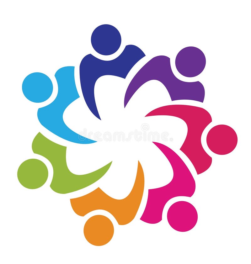 Pracy zespołowej zjednoczenia logo