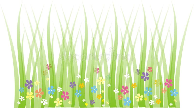 Prado primaveril ilustração do vetor