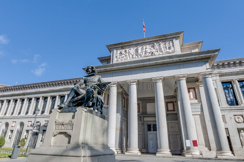Prado Museum in Madrid, Spain stock images