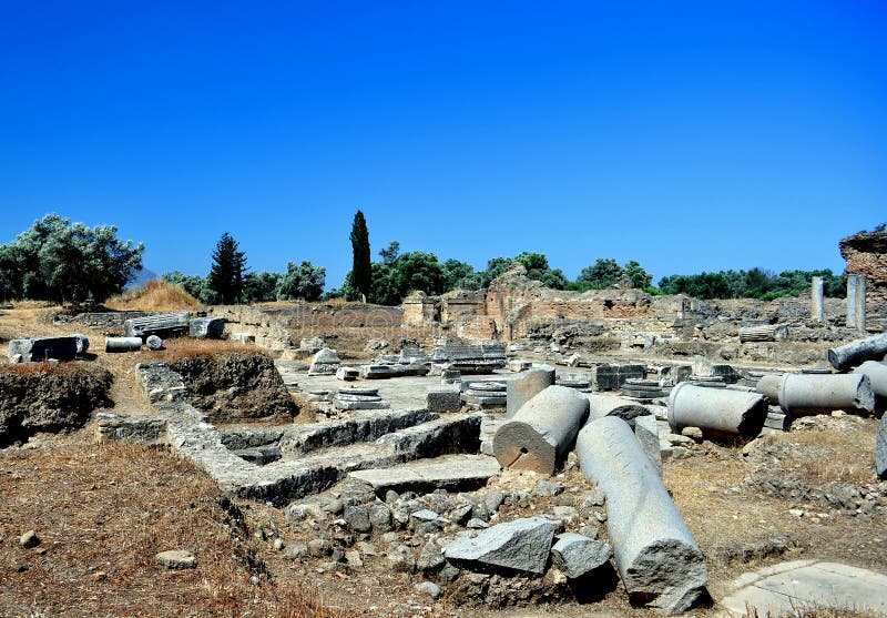 Archaeological site of Gortyn, Crete, Greece. Archaeological site of Gortyn, Crete, Greece