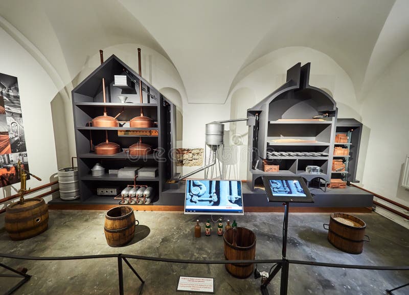 PRAGA, republika czech - WRZESIEŃ 6, 2017 Piwny muzeum, Praga, republika czech obrazy stock PRAGA, republika czech - WRZESIEŃ 6, 2017 Piwny muzeum, Praga, republika czech obrazy stock