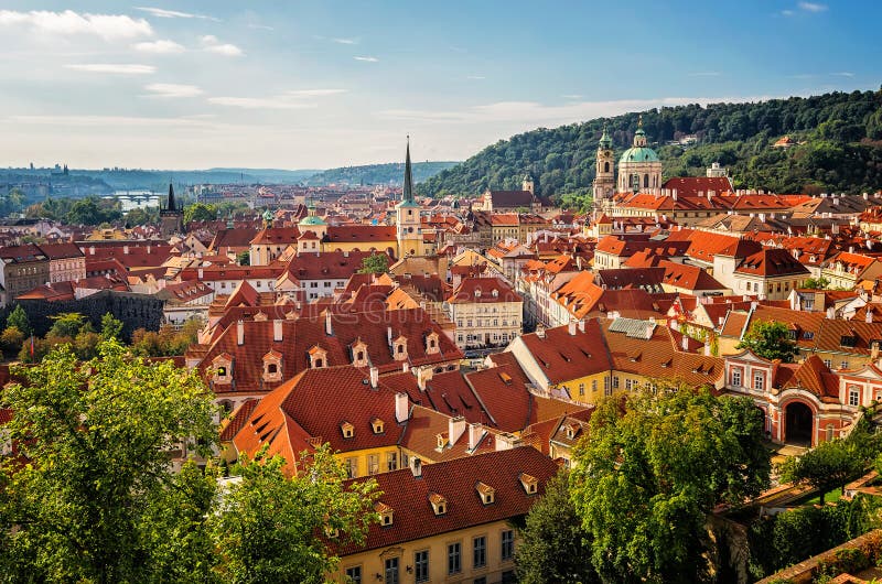 Prague stock photo. Image of color, house, church, horizontal - 53502418