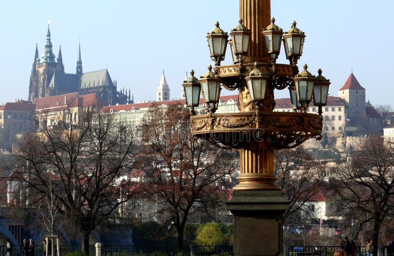 Prague in autumn royalty free stock photos