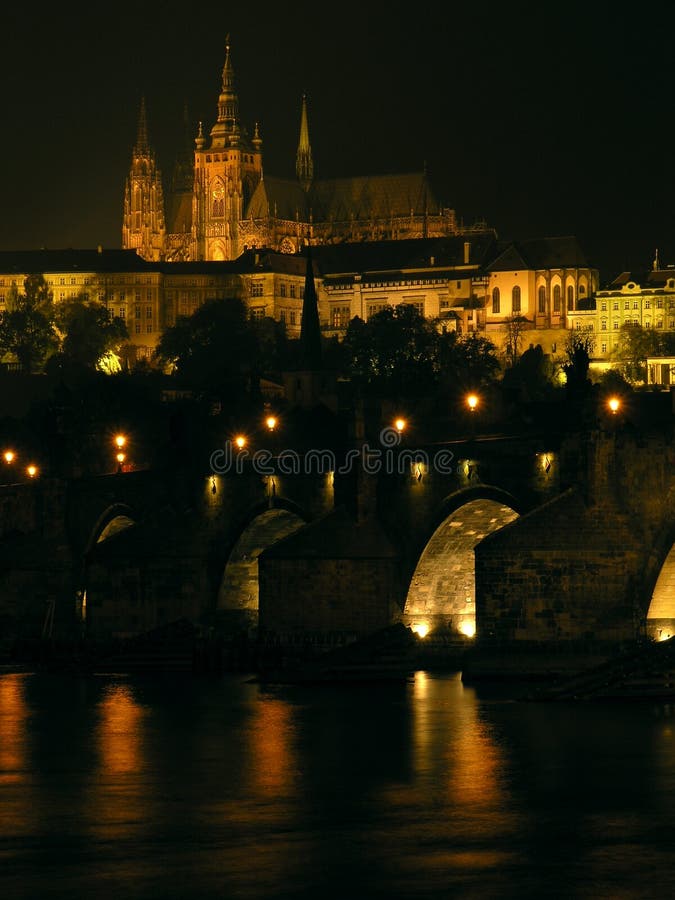 Prague castle with Charles bridge