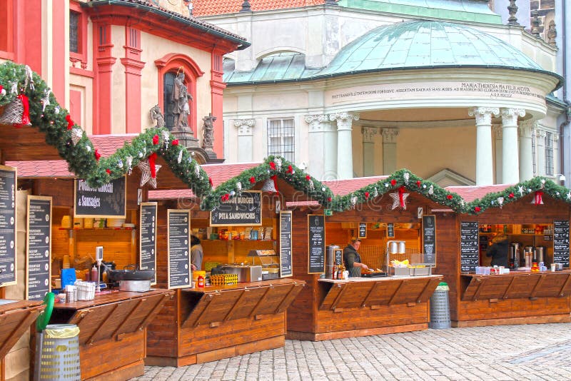 Prague Christmas Market On Old Town Square