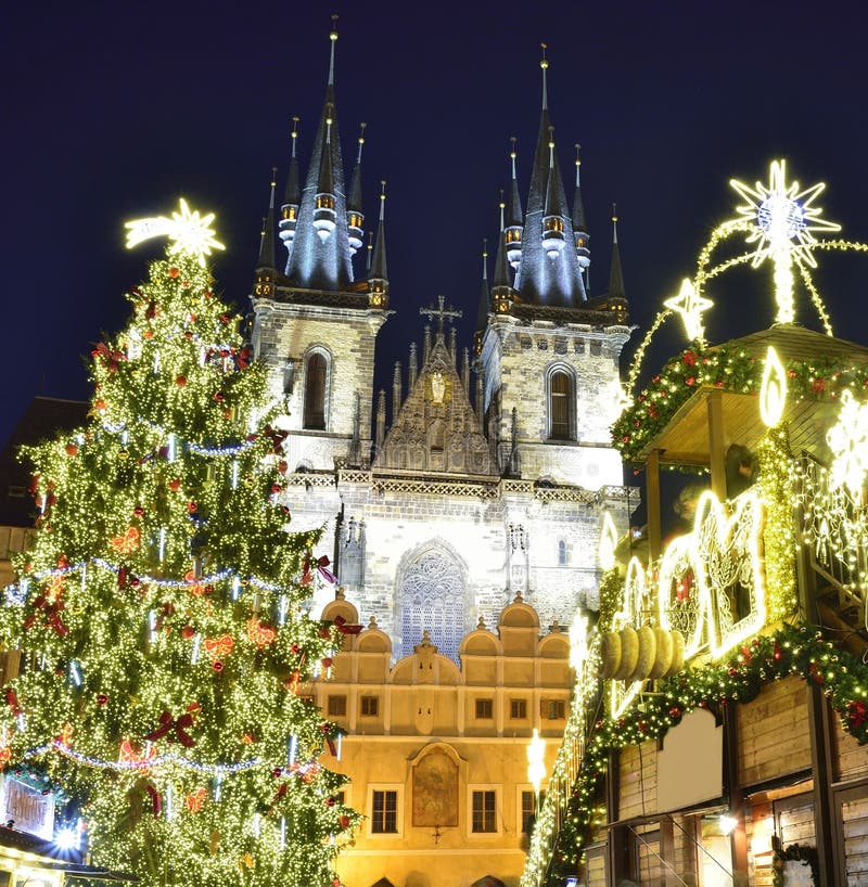 Trade Fair in Prague. Christmas Stock Image Image of ancient