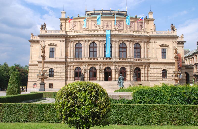 Prague, Czech Rep: Rudolfinum Concert Hall royalty free stock photo